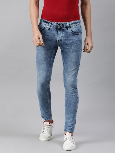 

SPYKAR Men Blue Super Skinny Fit Low-Rise Clean Look Stretchable Jeans