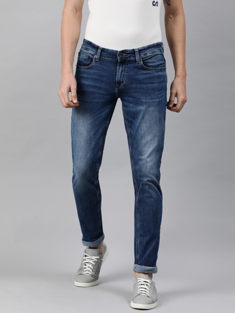 

SPYKAR Men Blue Slim Fit Low-Rise Clean Look Stretchable Jeans