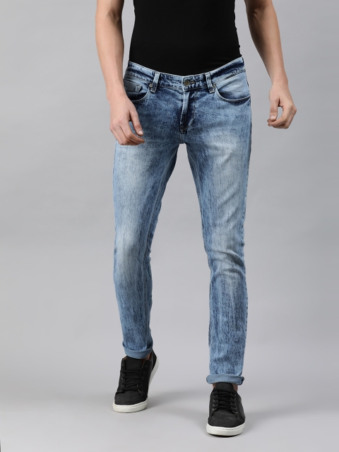 

SPYKAR Men Blue Skinny Fit Low-Rise Clean Look Stretchable Jeans