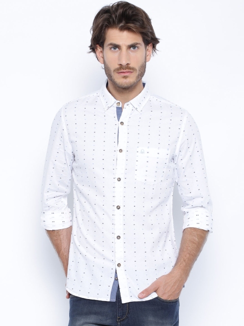 

United Colors of Benetton White Casual Shirt