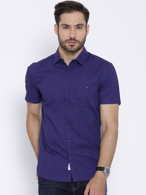 

United Colors of Benetton Blue Printed Casual Shirt