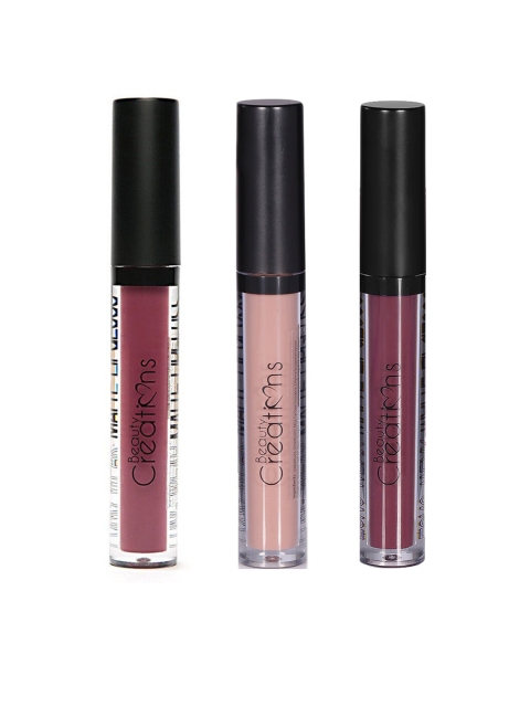 

Beauty Creations Set Of 3 Lip Gloss, Beige