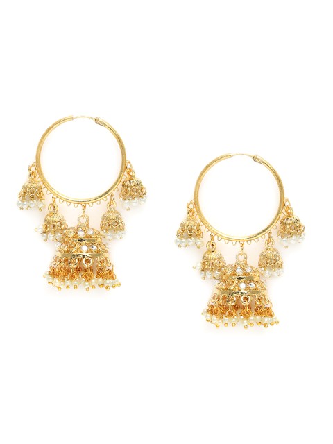 

Peora Gold-Plated Dome Shaped Jhumkas
