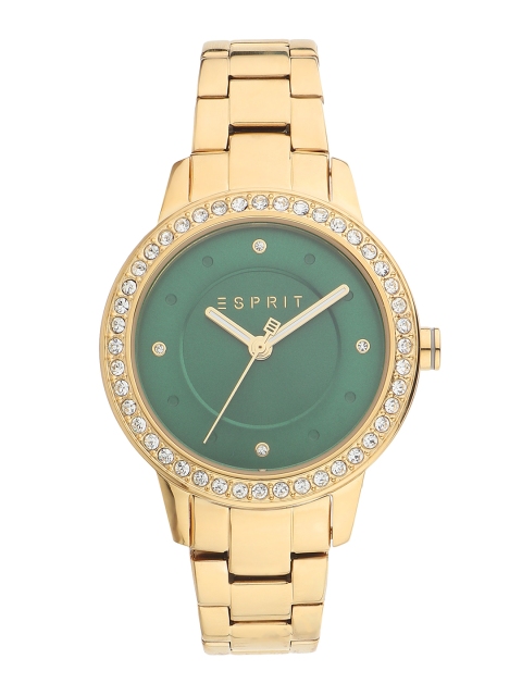 

ESPRIT Women Green Embellished Analogue Watch ES1L163M0105