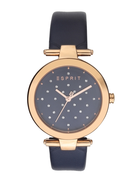 

ESPRIT Women Navy Blue Embellished Analogue Watch ES1L167L0055