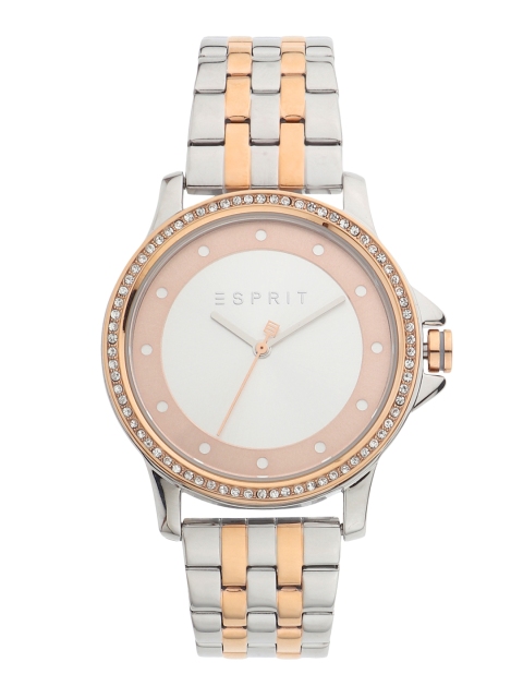 

ESPRIT Women Silver-Toned & Rose Gold Analogue Watch ES1L143M0125