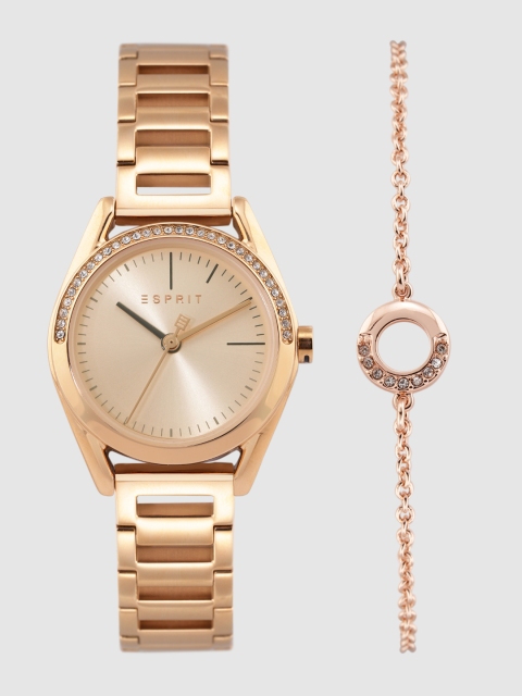 

ESPRIT Women Watch Gift Set, Gold
