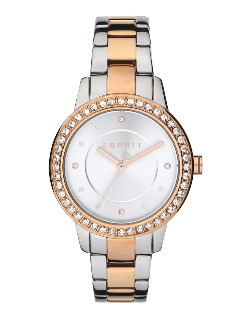 

ESPRIT Women Silver-Toned Embellished Analogue Watch ES1L163M0155