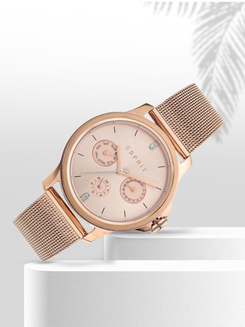 

ESPRIT Women Rose Gold-Toned Solid Analogue Watch ES1L145M0085