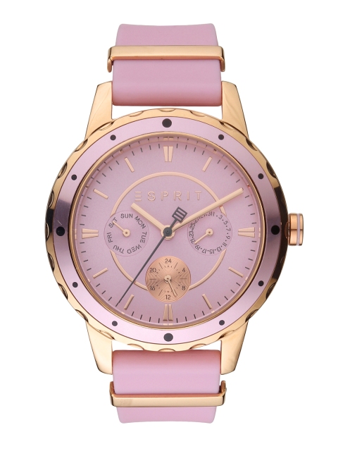 

ESPRIT Women Pink & Gold-Toned Analogue Watch ES1L140P0065