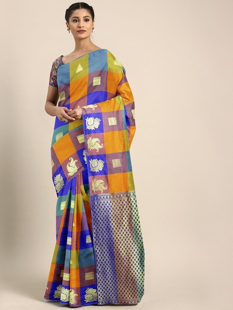 

Pothys Multicoloured Woven Design Art Silk Saree, Multi
