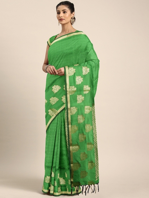 

Pothys Green Woven Design Art Silk Saree