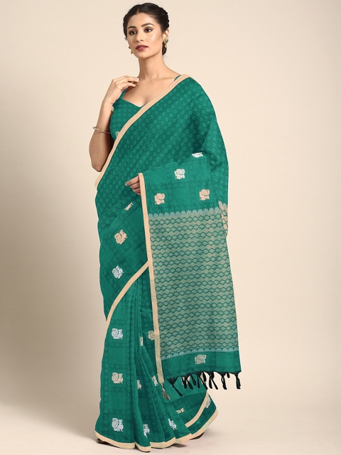 

Pothys Green Woven Design Art Silk Saree