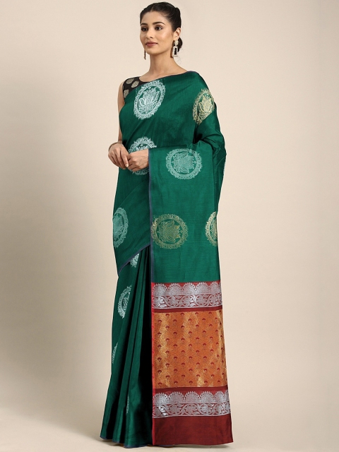 

Pothys Green Woven Design Silk Cotton Saree