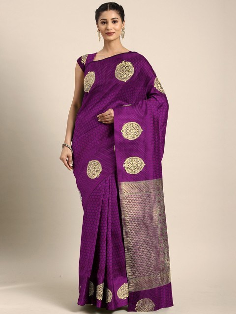 

Pothys Magenta Pink Woven Design Art Silk Saree
