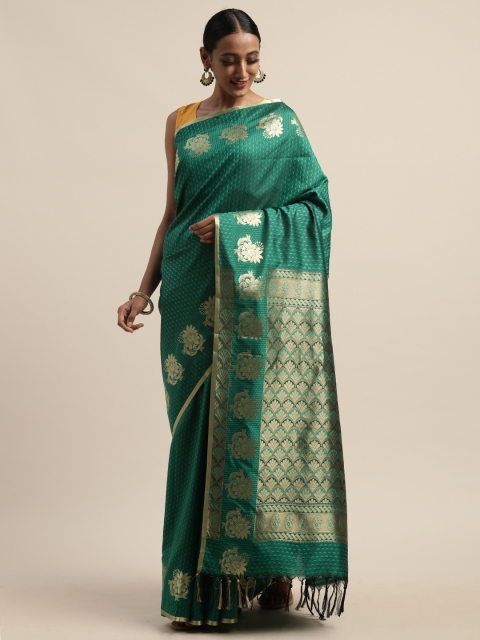 

Pothys Green Woven Design Art Silk Saree