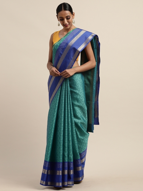 

Pothys Green Woven Design Tissue Saree