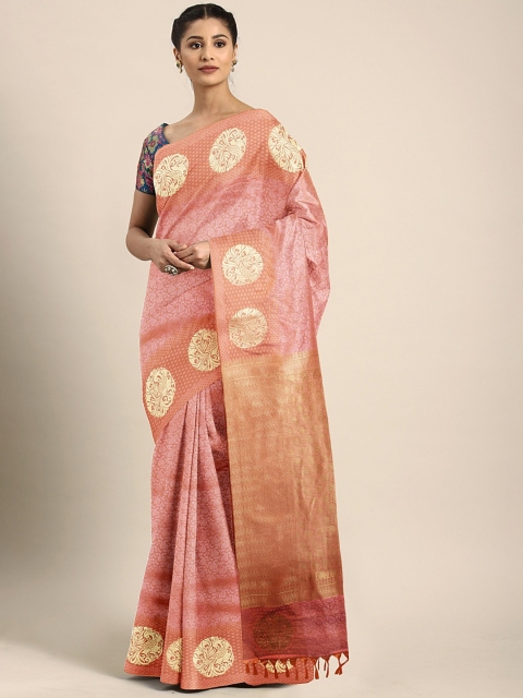 

Pothys Orange & Peach-Coloured Art Silk Woven Design Saree
