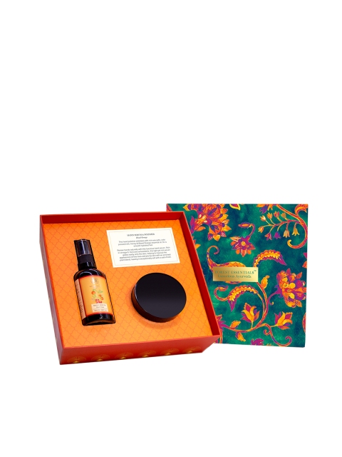 

Forest Essentials Unisex Set of Blood Orange Hand Serum & Polisher, Yellow