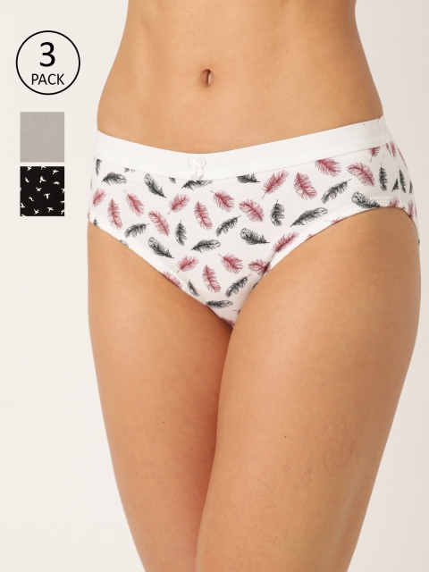 

Leading Lady Women Pack of 3 Hipster Briefs FERY-3-S, Black