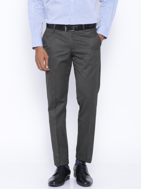 

John Players Charcoal Grey Slim Fit Formal Trousers