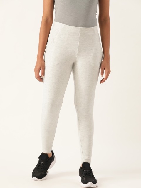 

Sweet Dreams Women Off-White Solid Fitted Training Track Pants