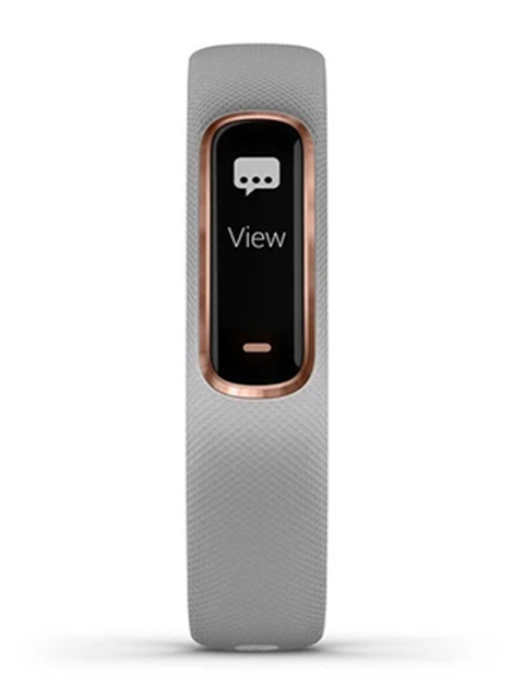 

Garmin Unisex Rose Gold Vivosmart 4 with Gray Band Smart Watch 010-01995-82