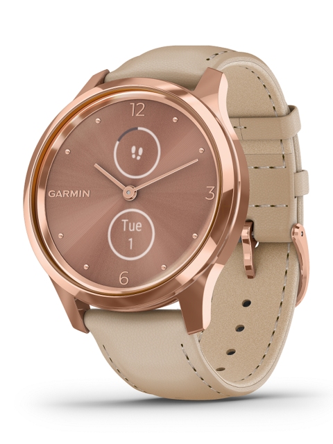 

Garmin Rose Gold Vivomove Luxe Light Sand Smart Watch