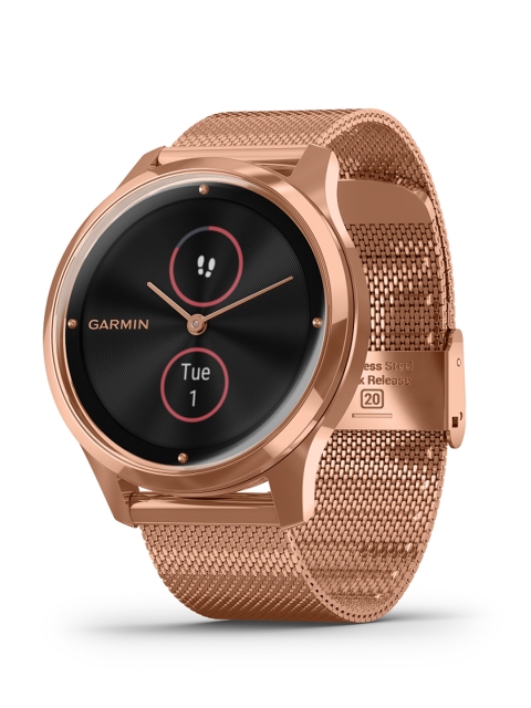 

Garmin Unisex Rose Gold Vivomove Luxe Smart Watch 010-02241-84