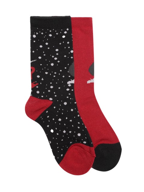 

Jordan Boys Pack of 2 Classic II Crew Calf Length Socks, Red