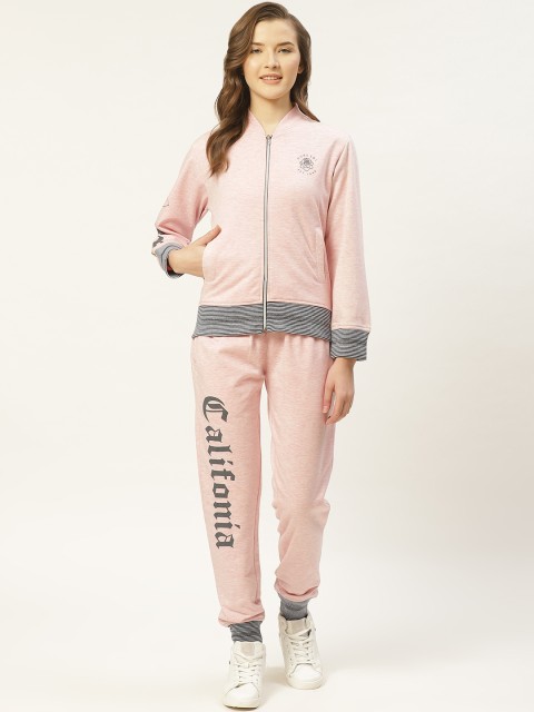 

Duke Women Pink Solid Track suit