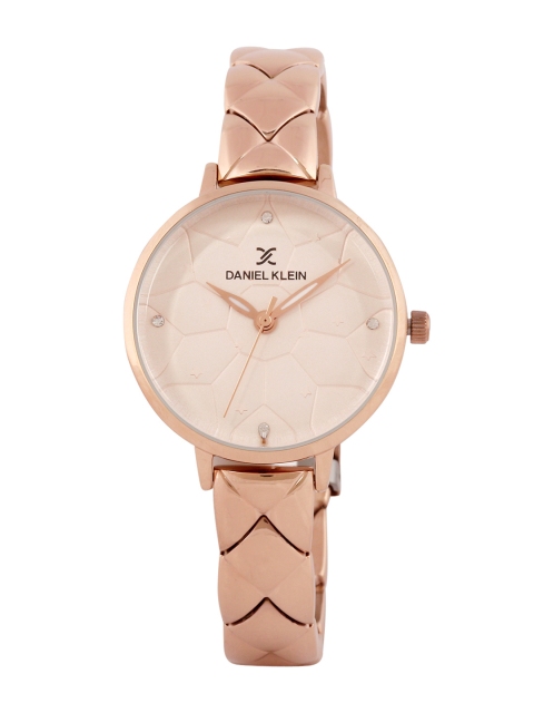 

Daniel Klein Premium Women Peach-Coloured Analogue Watch DK.1.12406-2