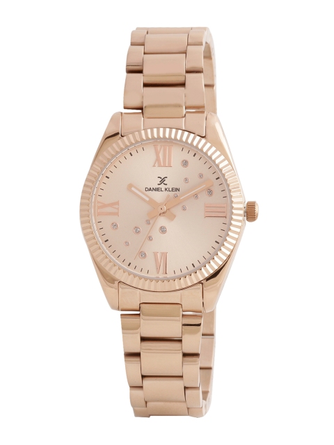 

Daniel Klein Premium Women Rose Gold-Toned Analogue Watch DK.1.12463-3