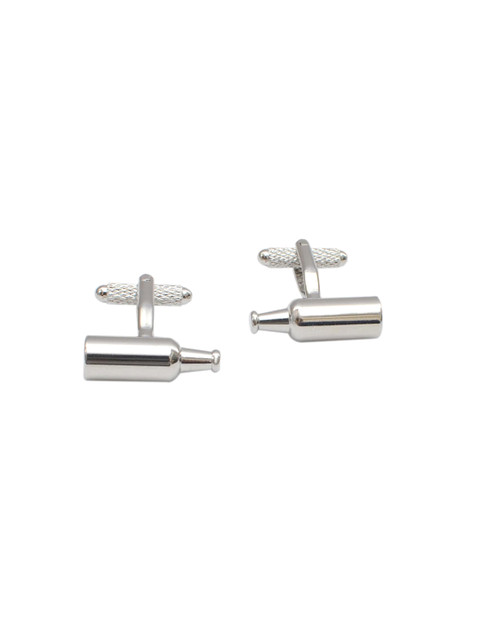 

Alvaro Castagnino Silver-Toned Bottle-Shaped Cufflinks