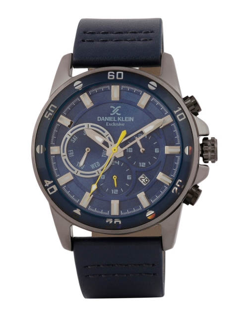 

Daniel Klein Men Navy Blue Analogue Watch DK.1.12448-7