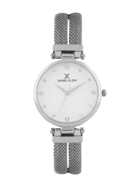 

Daniel Klein Women Silver-Toned Textured Analogue Watch DK.1.12415-1