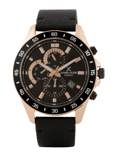 

Daniel Klein Exclusive Men Black Chronograph Watch DK.1.12455-3