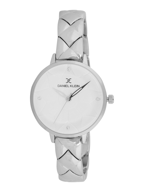 

Daniel Klein Women Silver-Toned Textured Analogue Watch DK.1.12406-1