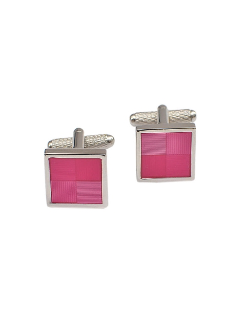 

Alvaro Castagnino Pink & Silver-Toned Cufflinks