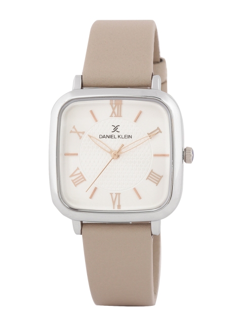 

Daniel Klein Women Off-White Textured Analogue Watch DK.1.12430-3