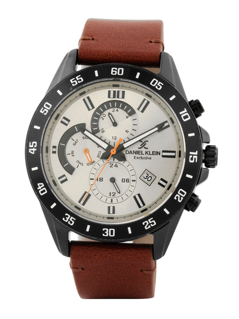 

Daniel Klein Men Silver-Toned Analogue Watch DK.1.12455-7