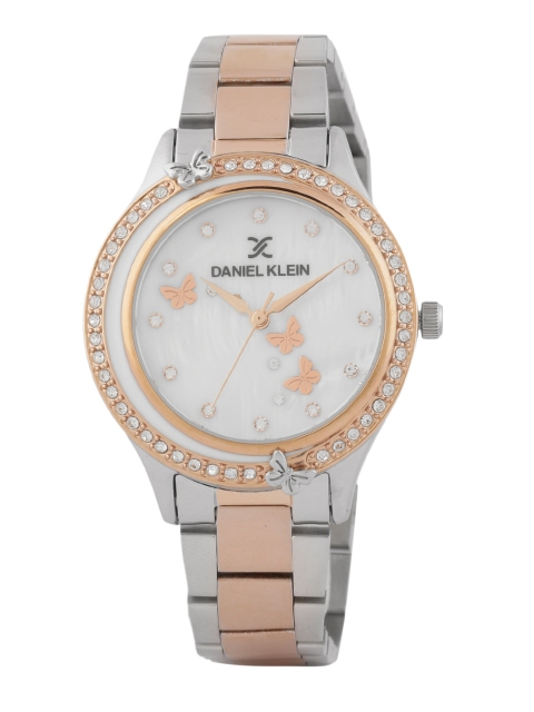 

Daniel Klein Women Off-White Mother of Pearl Analogue Watch DK.1.12493-3