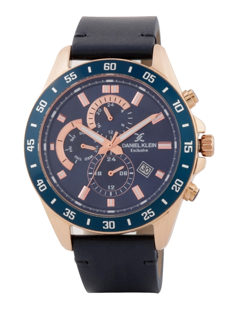 

Daniel Klein Men Navy Blue Analogue Watch DK.1.12455-4