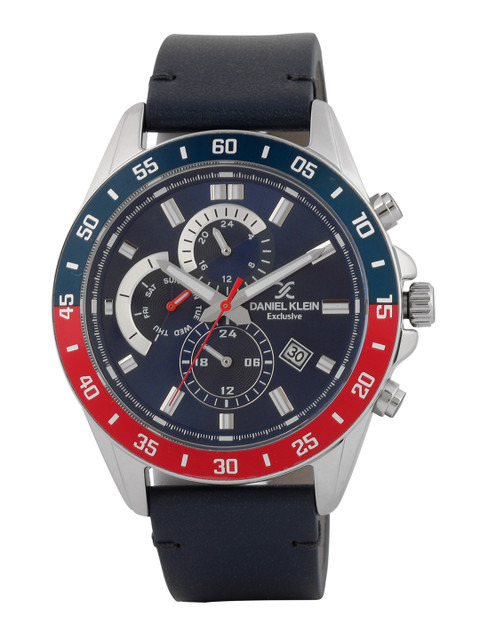 

Daniel Klein Men Navy Blue Analogue Watch DK.1.12455-2