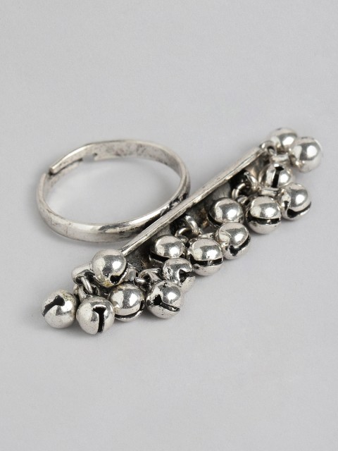 

Anouk Silver-Plated Oxidized Adjustable Finger Ring