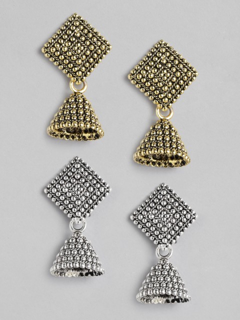 

Anouk Set of 2 Dome-Shaped Jhumkas, Gold