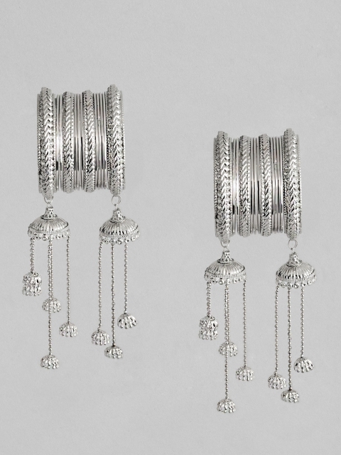 

Anouk Set of 12 Silver Toned Bangles