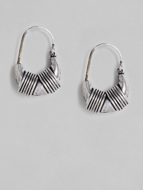 

Anouk Oxidised Silver-Plated Classic Drop Earrings