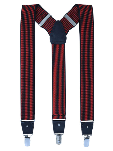 

Alvaro Castagnino Men Red Striped Suspenders