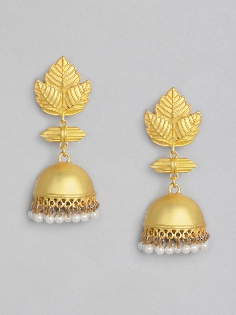 

Anouk Gold-Plated Dome Shaped Jhumkas